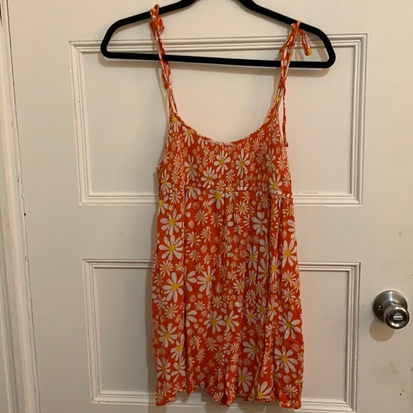 urban outfitters orange romper - Picture 1 of 4
